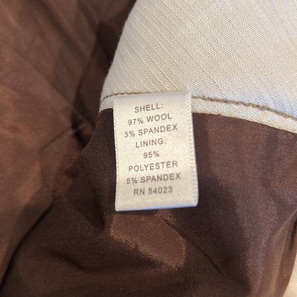 Banana Republic Jackson Fit Stretch Petite Wool Wide Leg Trouser Pant Size 10P - Picture 5 of 9